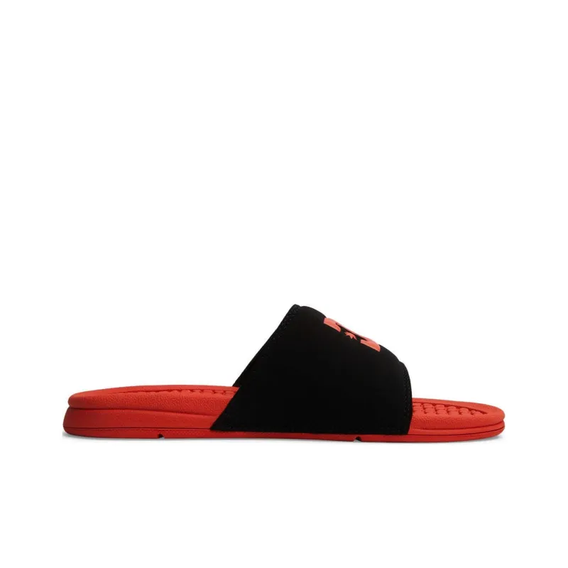 DC Shoes Slide Slippers Men's Black Red-1