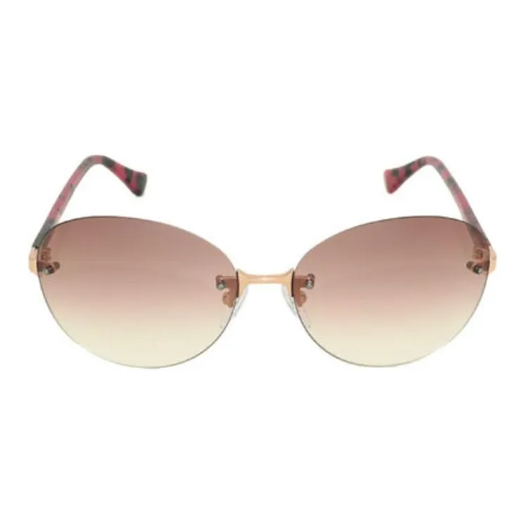 CALVIN KLEIN Nickel Alloy Oval Sunglasses Men's Pink-1