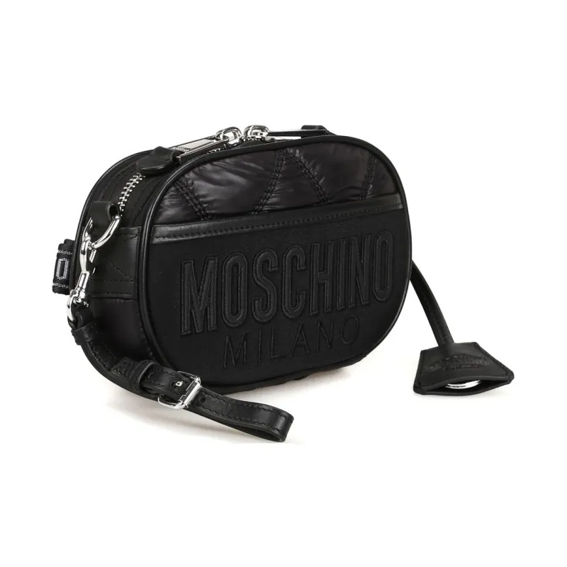 MOSCHINO Polyamide Crossbody Bag, Shoulder Bag Women's Black-1