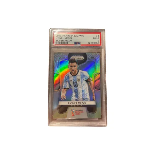 PANINI Messi PSA9 PRIZM Silver 2018 World Cup Lionel Messi Leo Messi Graded Cards 1 Pc