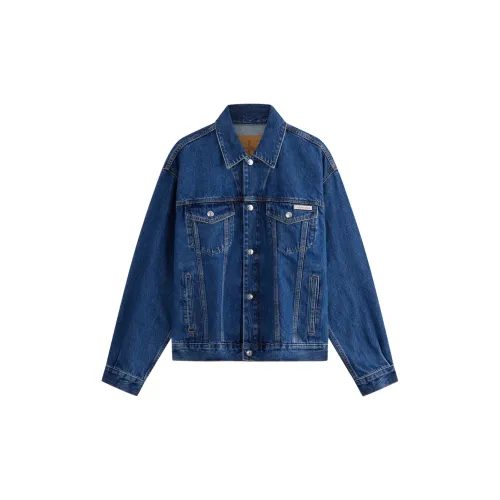 Calvin Klein Denim Jackets Men E5D-Denim Blue