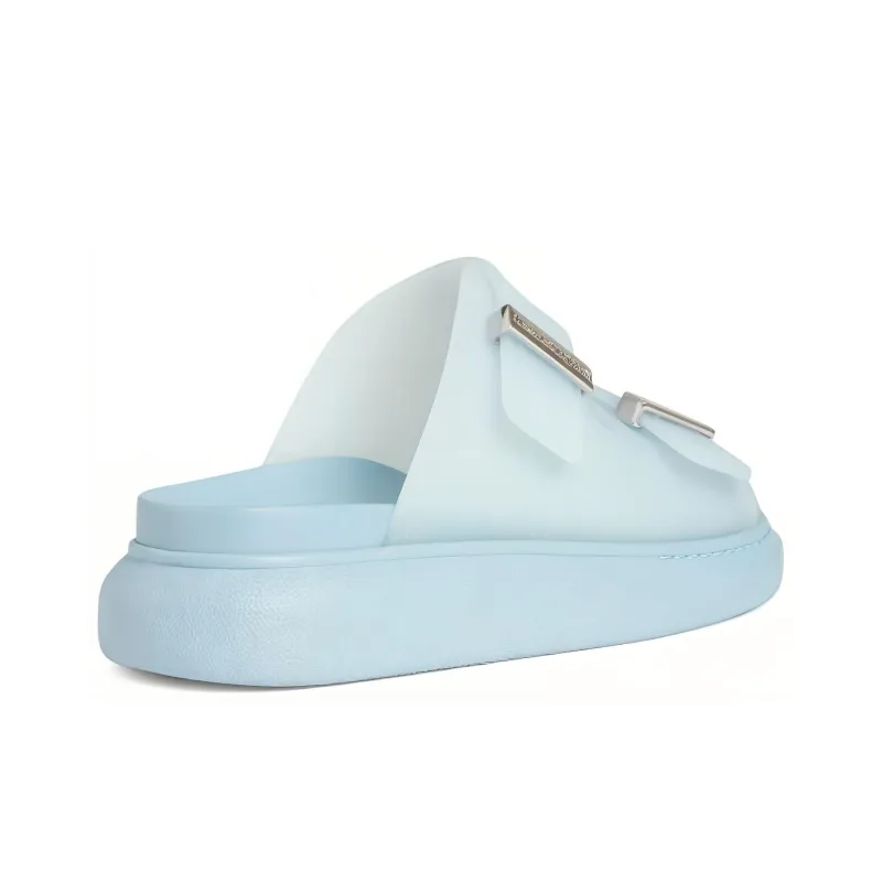 Alexander McQueen Buckle-Detailed Slip-On Sandals Women's-3