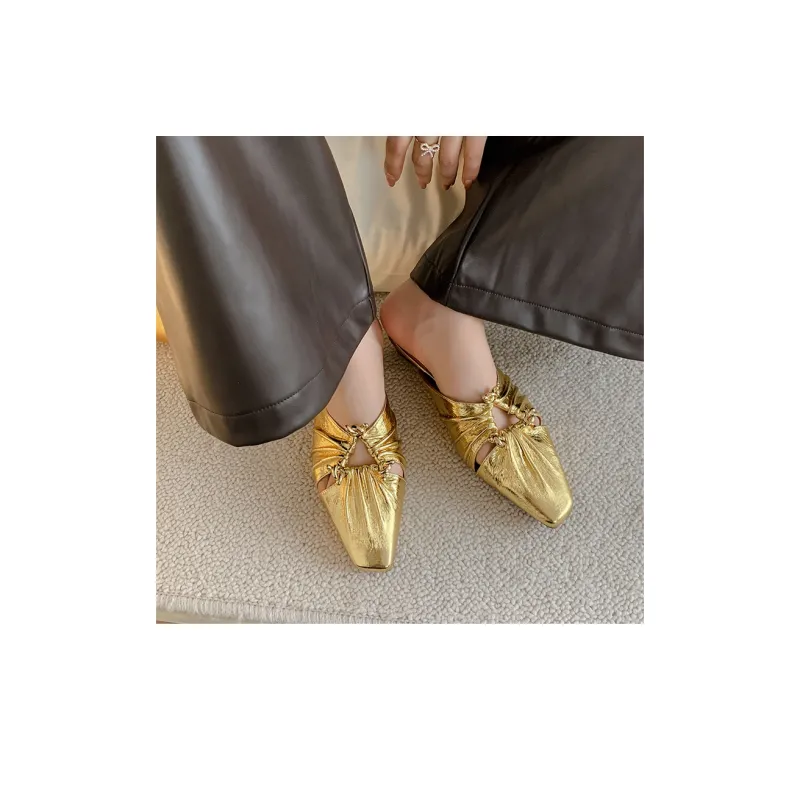 AIQINISHA TPR Sole Slip Resistant Wrap toe Slippers Women's-2