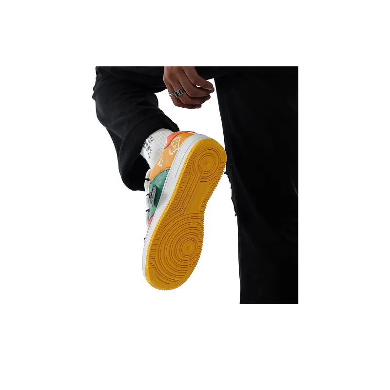 JEANSWEST Anti Slip And Wear Resistant Height Increasing Low Top Skateboard Shoes Unisex-6