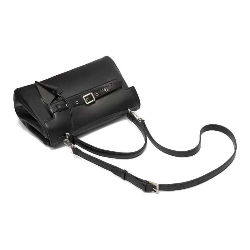 BELLE Cow Leather/Artificial Leather Handbag, Crossbody Bag Women's Black/Coffee-2