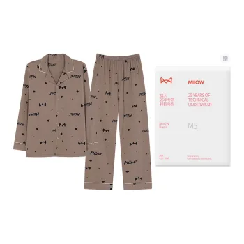 MIIOW Pajama Set Men's Light Brown