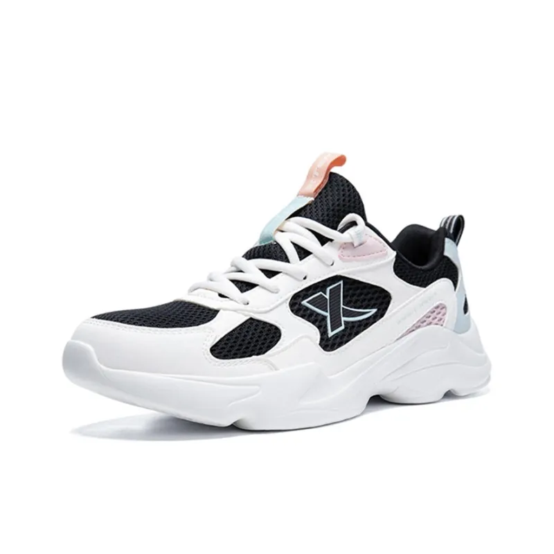 XTEP Non slip Breathable And Wear resistant Low Top Casual Shoes Women's White-0