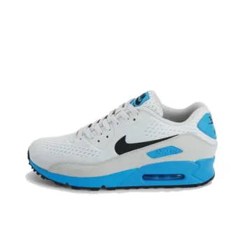 Nike Air Max 90 Anti-Slip Wear-Resistant Low-Top Casual Running Shoes Unisex White Gold