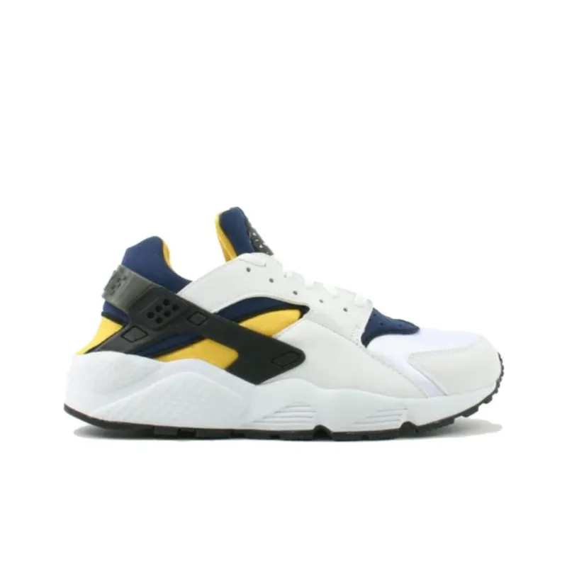 Nike Air Huarache Anti-Slip Wear-Resistant Low-Top Casual Running Shoes Men's White-1