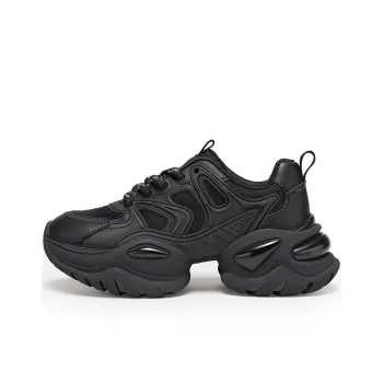 C°BANNER Height Increasing Wear Resistant Breathable Slip Resistant Low Top Chunky Sneakers Women's