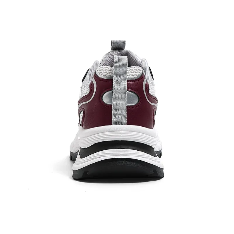 HUANQIU Cushioning Height Increase, Breathable, Slip Resistant Low Top Chunky Sneakers Women's-5