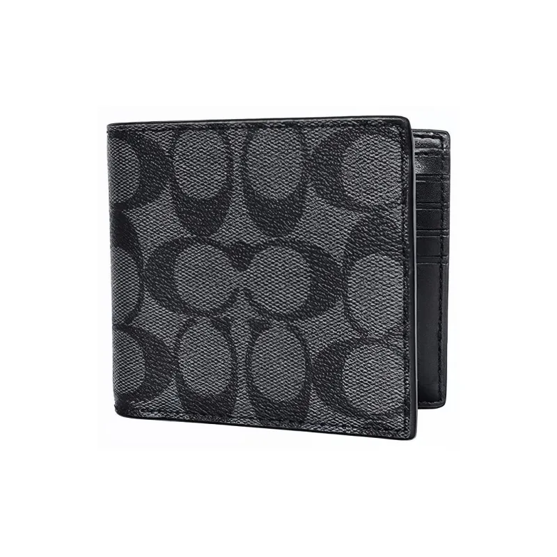 COACH Men 3 IN 1 Wallet Charcoal/Black-1