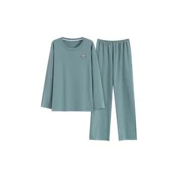 The Story Of The Flower Season Pajama Set Men's Peacock Green