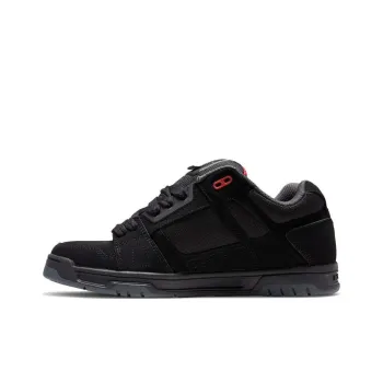 DC Shoes Low Top Skateboard Shoes Men's Black Red