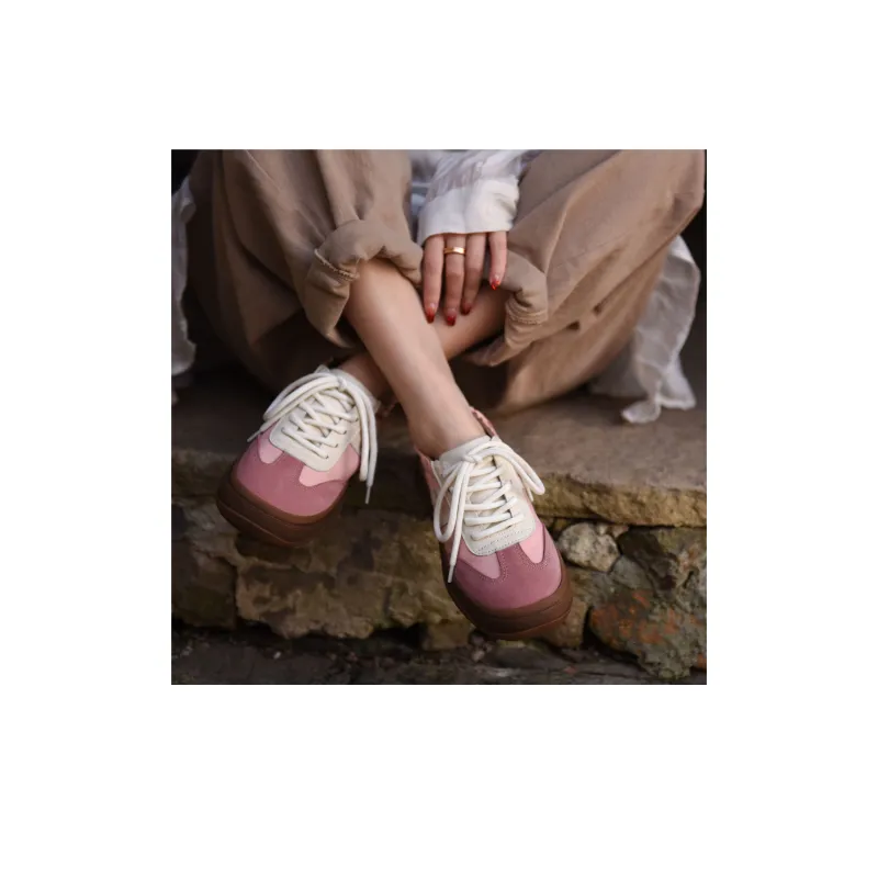 ARTMU Casual Shoes Women's Low Top Pink/Ecru-8