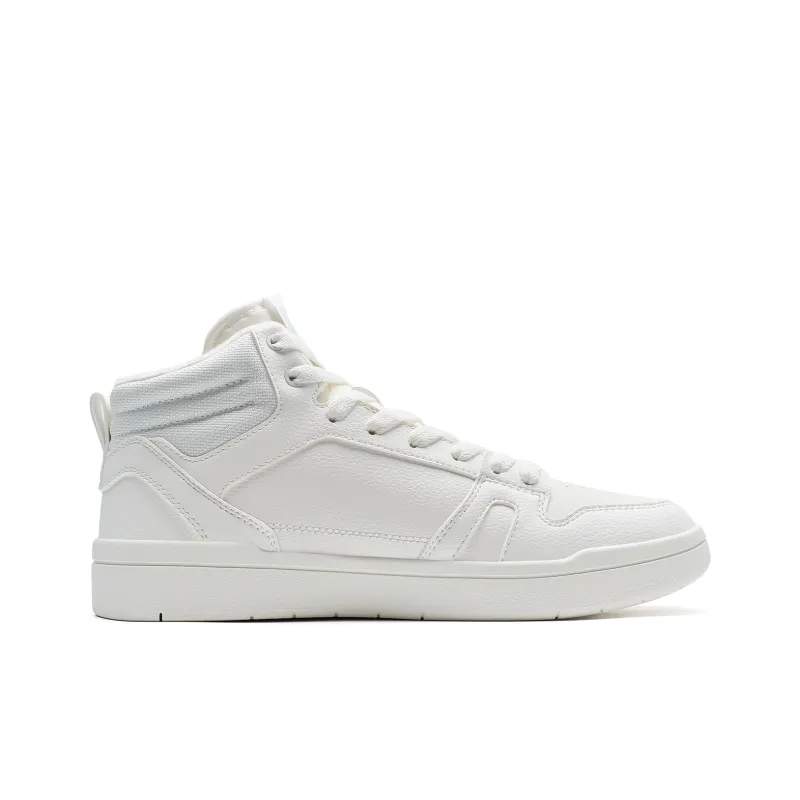 XTEP MAXX LITE Wear Resistant High Top Skateboard Shoes Men's Sail White-1