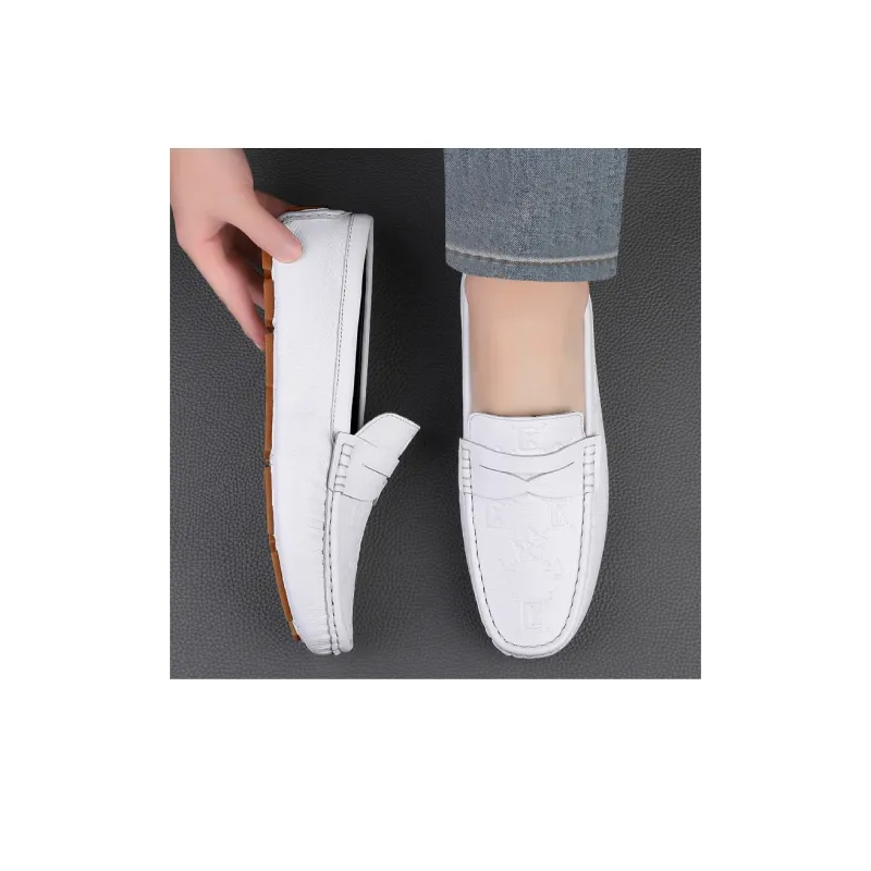 CKVUSAMG Beanie Shoes Men's White-7