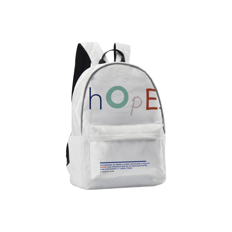 SRRW PU Students Backpack Regular Unisex Ecru-7