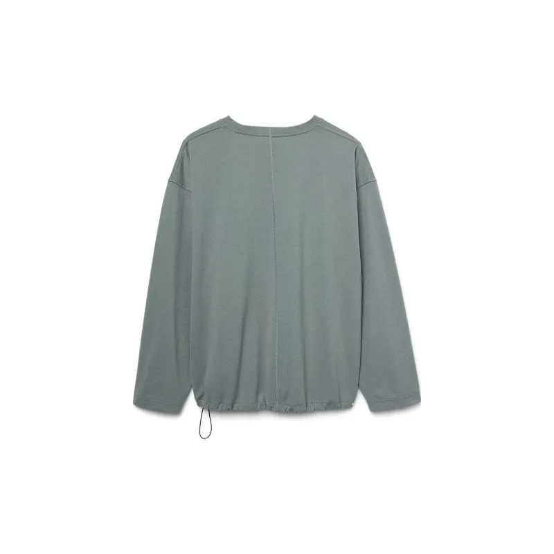 Asics LONG AW24 LONG SLEEVE CREW T-Shirt Unisex Green-1