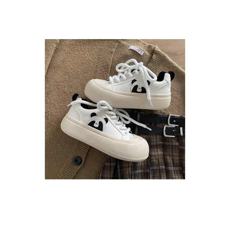 KARLIE KELLER Skateboard Shoes Women's Low Top Beige-4