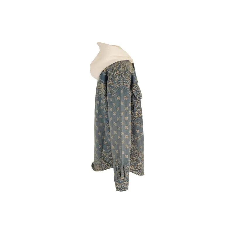 AMIRI Bandana Jacquard Hooded Overshirt-2