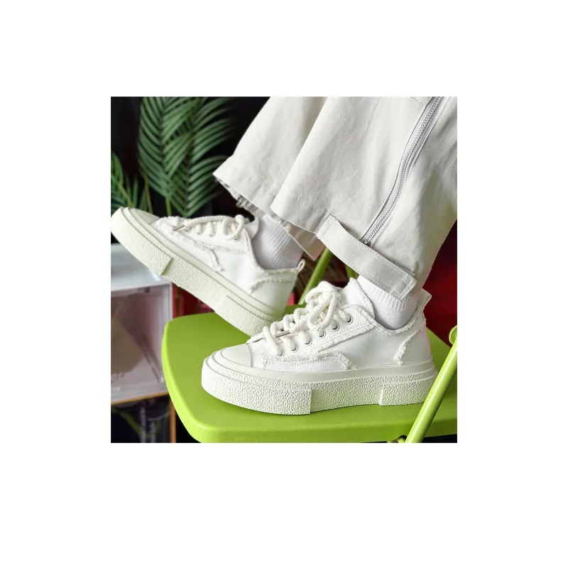 SLnU★3 Anti-Slip And Wear-Resistant Height Increasing Low-Top Canvas Shoes Unisex-11