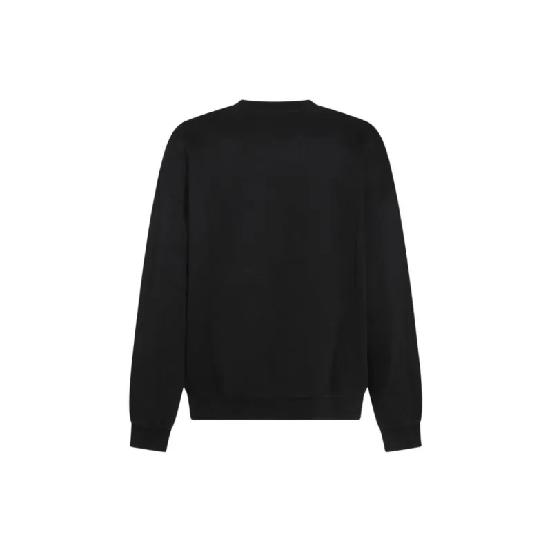 DIESEL S Boxt N5 Distressed Flocked Logo Sweatshirt-1