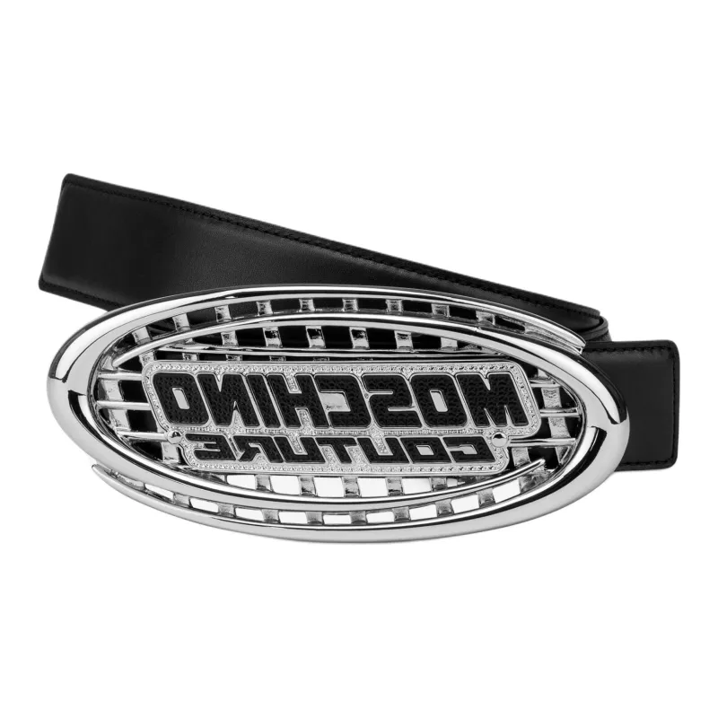 MOSCHINO Logo Detailed Buckle Fastened Belt-2