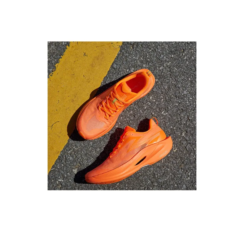 361° Fly 2ET Cushioning Anti Slip Wear Resistant Breathability Low Top Running Shoes Unisex Fluorescent Super Orange-6