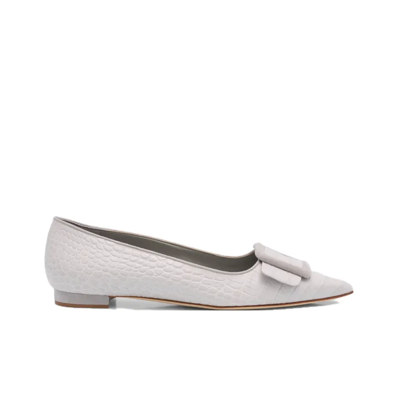 MANOLO BLAHNIK Maysalepump Casual Single Shoes Women's Gray-2