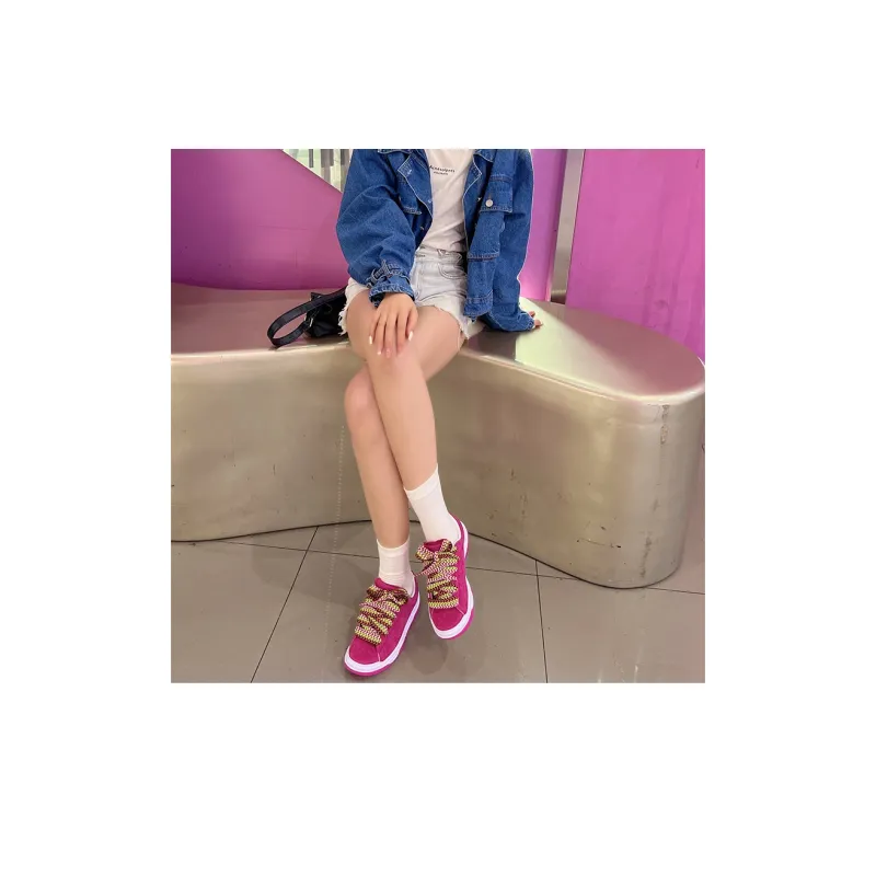 Shionpo Casual Shoes Anti-Slip And Wear-Resistant Breathable Low-Top Skateboard Shoes Unisex Dragon Fruit Red-7