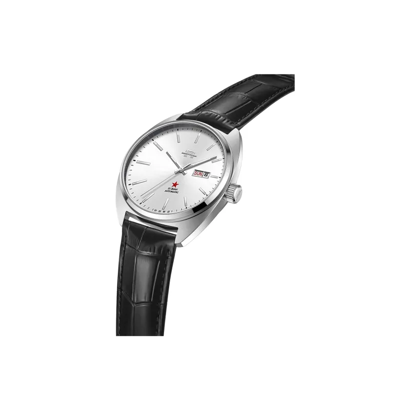 Beijing Fork Series Automatic Mechanical Movement Cow Leather Strap Watch Men's Watches Blue Dial-26
