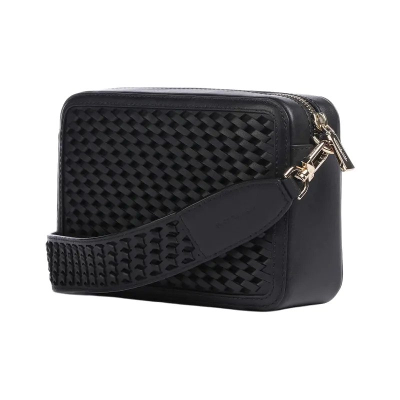 MICHAEL KORS Jet Set Fine Grain Cow Leather Shoulder Bag, Crossbody Bag Women's Black-1