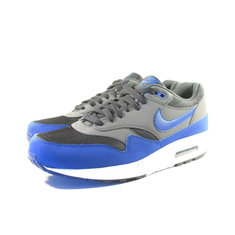 Nike Air Max 1 Anti Slip Wear Resistant Low Top Casual Running Shoes Men's Gray Blue-2