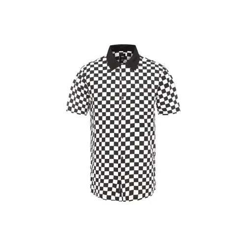 Vans CHECKER CAMP Shirts Men Black