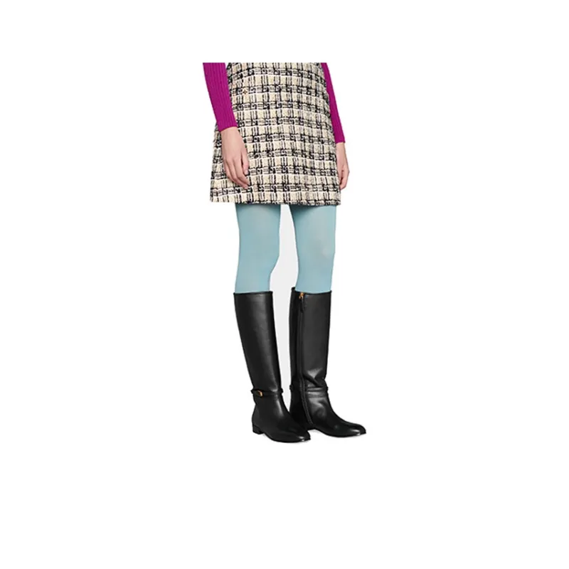 GUCCI Knee-high Leather Boots-4