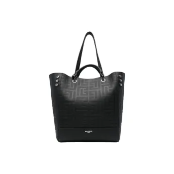 BALMAIN Pb Labyrinth Monogram Tote Bag