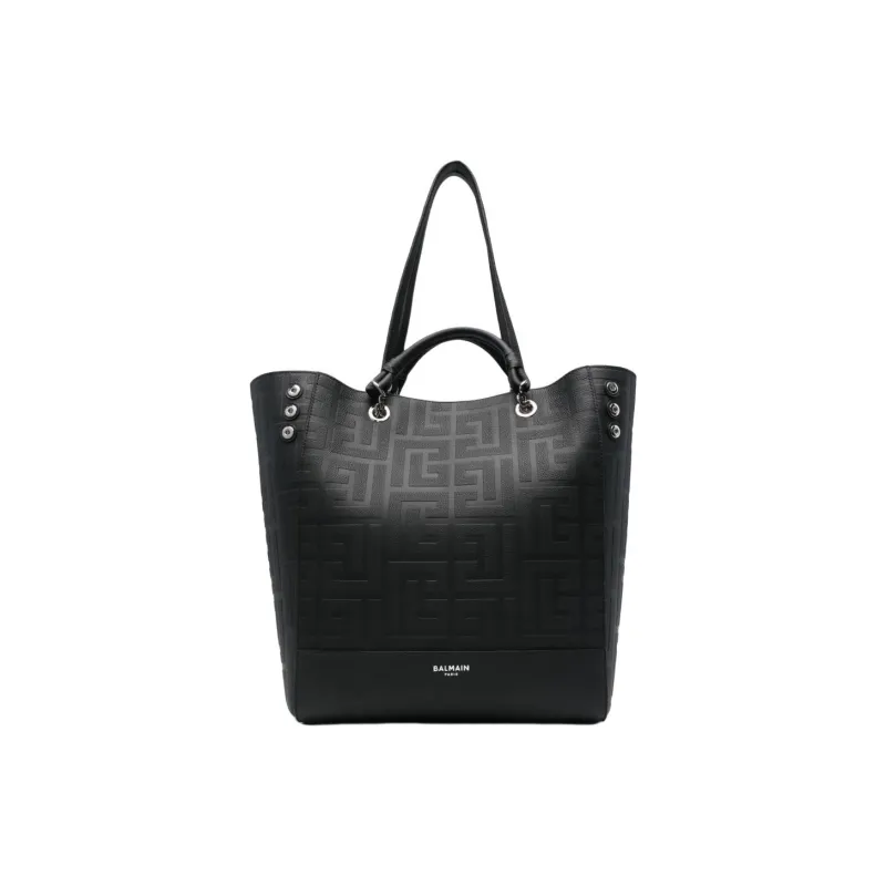 BALMAIN Pb Labyrinth Monogram Tote Bag-0