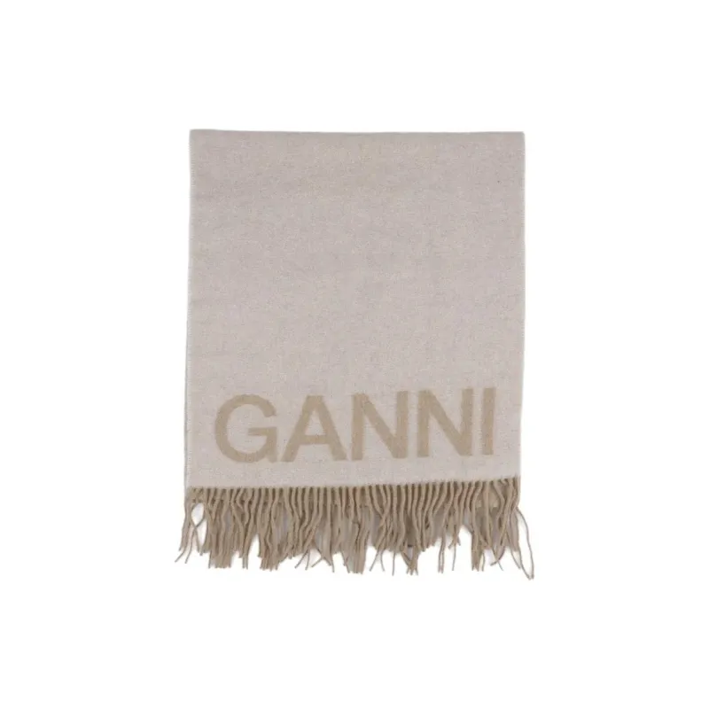 GANNI Fringed Scarf-2
