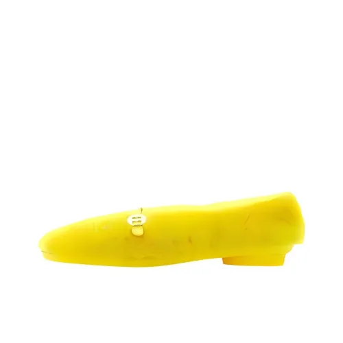 FERRAGAMO Fluffy Casual Single Shoes Women's Yellow