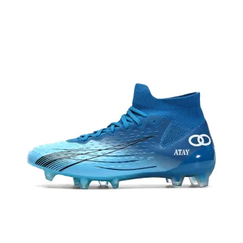 ATAY Soccer Shoes Unisex High Top Aqua