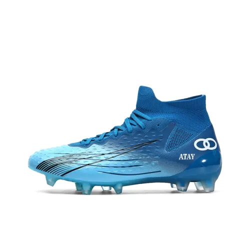 ATAY Soccer Shoes Unisex High Top Aqua