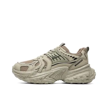 Warrior Abrasion Resistant Height Increasing Low Top Chunky Sneakers Men's Army Green