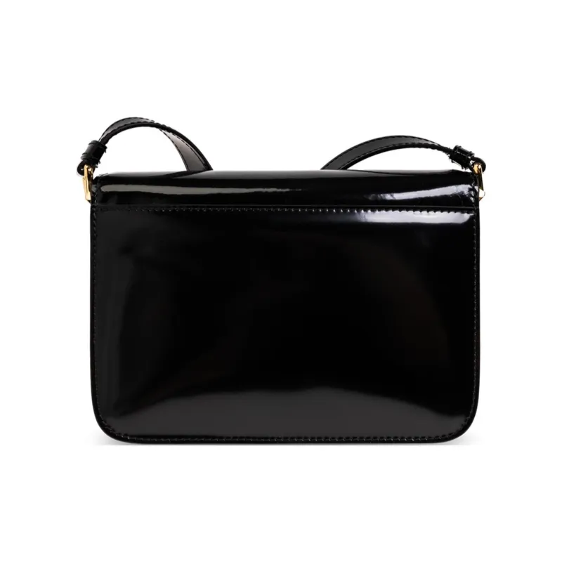 MOSCHINO Brushed Calfskin Crossbody Bag Shoulder Bag Women's Black-2
