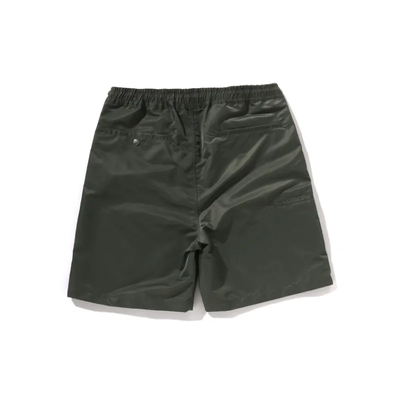 A BATHING APE Head Nylon Twill Relaxed Fit Shorts-5