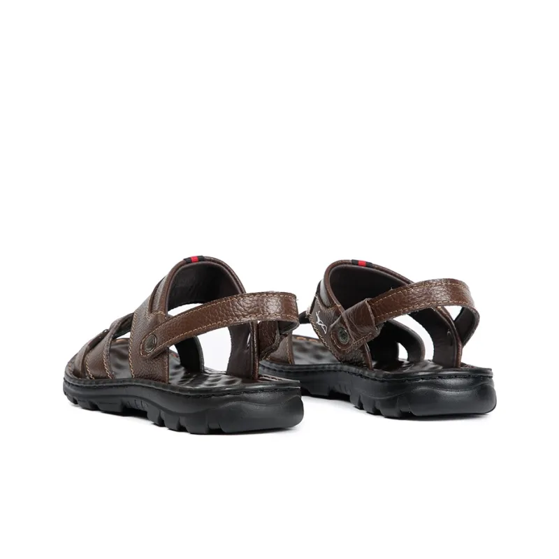 Wit Beach Sandals Men Brown-3