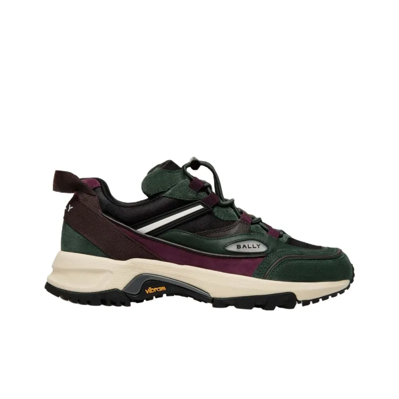 BALLY Faster Low Top Casual Shoes Women's Green-1