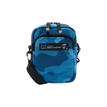 BAPE BLACK Nylon Crossbody Bag, Shoulder Bag Mini Men's Blue
