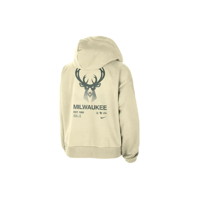 Nike Milwaukee Bucks Standard Issue Women's Nike Dri FIT Nba Pullover Hoodie-1