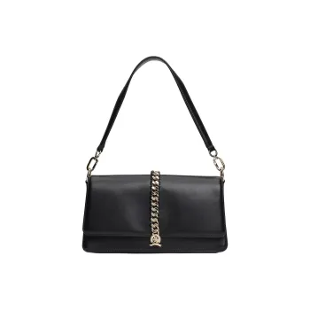 Tommy Hilfiger Leather Handbag Shoulder Bag Regular Women's Black